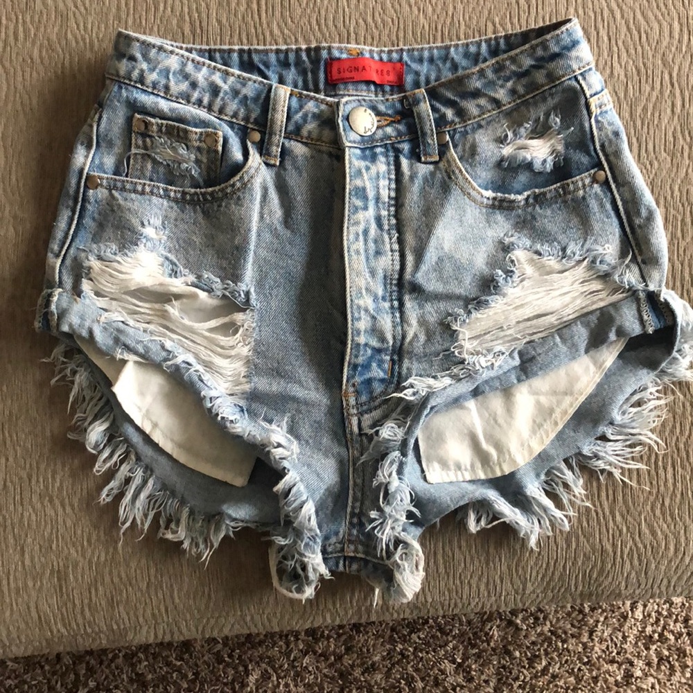 Denim shorts
